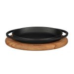 LVECOOTV2114K4 Litoželezna posoda Lava, z lesenim podstavkom, 21x14 cm - glavna