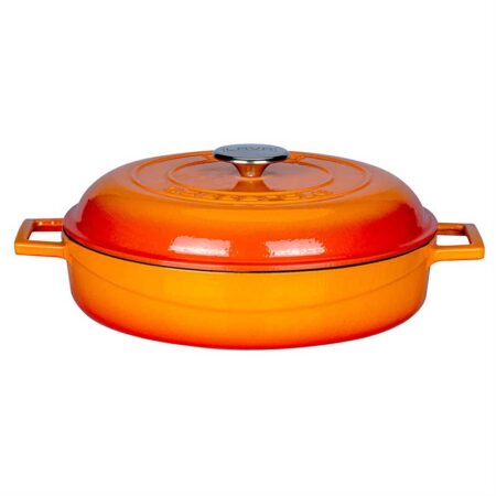 Posoda iz litega železa Lava, oranžna , premer 28 cm
